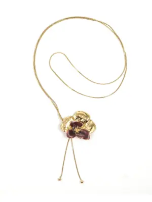 Rose en Camellia Ketting Vellour