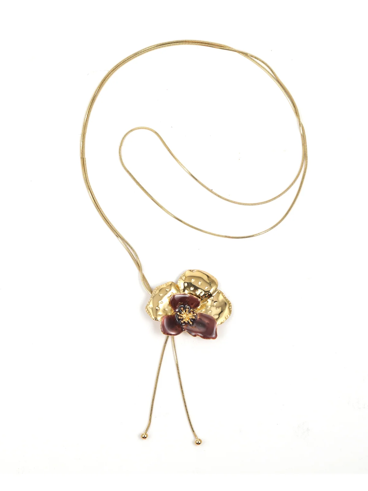 Rose en Camellia Ketting Vellour